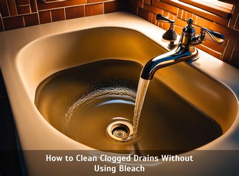 How To Clean Clogged Drains Without Using Bleach Corley Designs