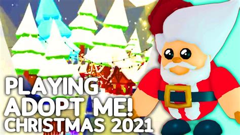 PLAYING ADOPT ME CHRISTMAS UPDATE EARLY New Adopt Me Christmas 2021