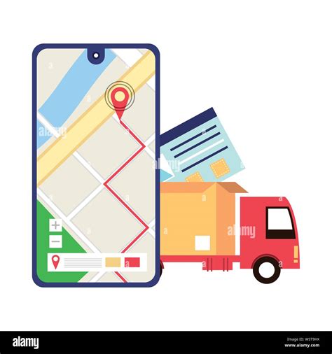 logistic and delivery shipping cartoon Stock Vector Image & Art - Alamy