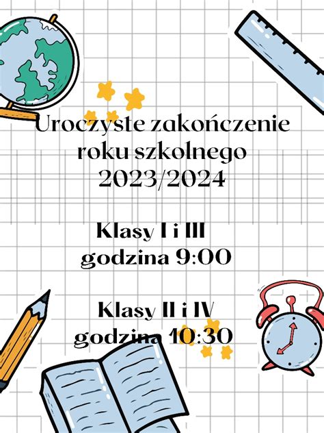 Uroczyste zakończenie roku szkolnego 2023 2024 Zespół Szkół