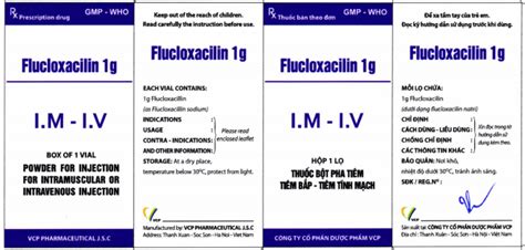 Uses of Flucloxacillin 1g | Vinmec