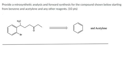 Solved Provide A Retrosynthetic Analysis And Forward Chegg