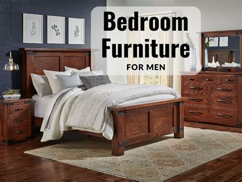 Men’s Bedroom Furniture Sets & Bed Frames - Solid Wood