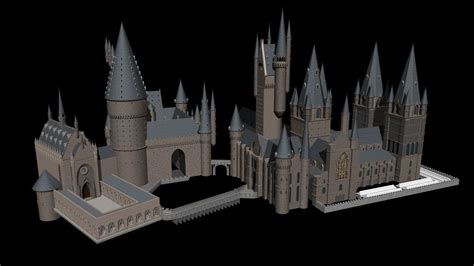 Hogwarts Free 3d Model Cgtrader