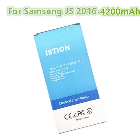 IBTION 4200 mAh Bateria para Samsung J7 EB BJ710CBC 2016 Bateria Edição