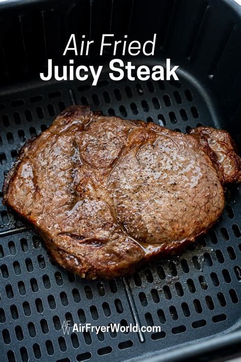 Air Fried Steak Like Air Fryer Rib Eye That S Juicy Easy Air Fryer World