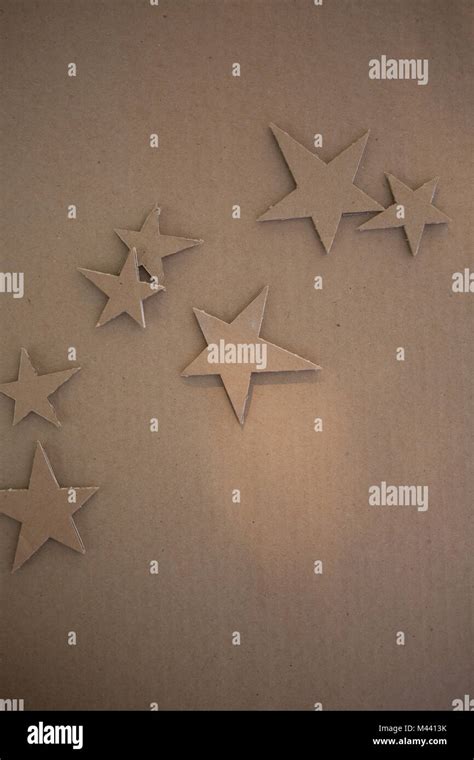 Creative Decorations Of Cardboard Stock Photo Alamy
