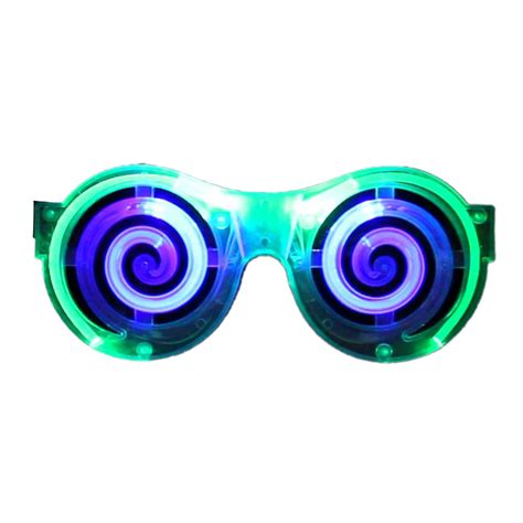 Spiral LED Sunglasses Best Glowing Party Supplies