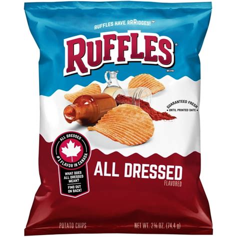 Ruffles All Dressed Potato Chips 2625 Oz Bag