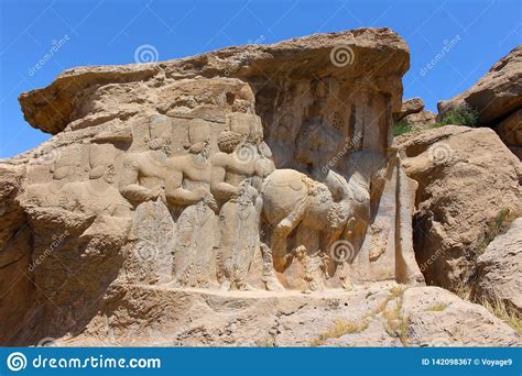 Rock-cut Bas-reliefs: Equestrian Relief of Shapur I Editorial ...