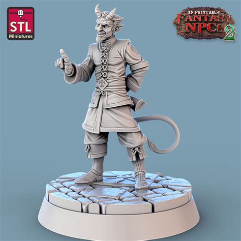 D Printable Fantasy Npcs Magistrate Set By Stl Miniatures