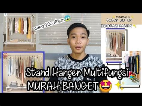 SHOPEE HAUL ROOM DEKOR 3 Stand Baju Aesthetic MURAH BANGET YouTube