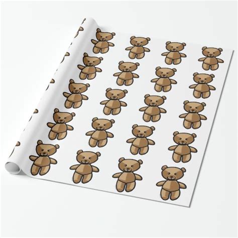 Cute Teddy Bear Wrapping Paper