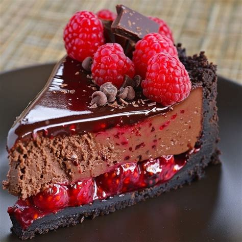 ️🍫 Dive Into Decadence Chocolate Raspberry Tart 🤎🍓 By Catherine