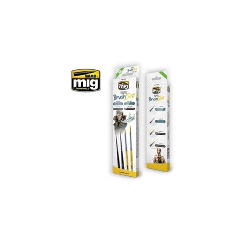 A MIG 7600 Figures Brush Set Ammo Of Mig Jimenez