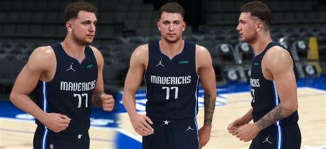 NBA 2K22 Luka Doncic Cyberface Hair Update And Body Model V2 By VinDragon