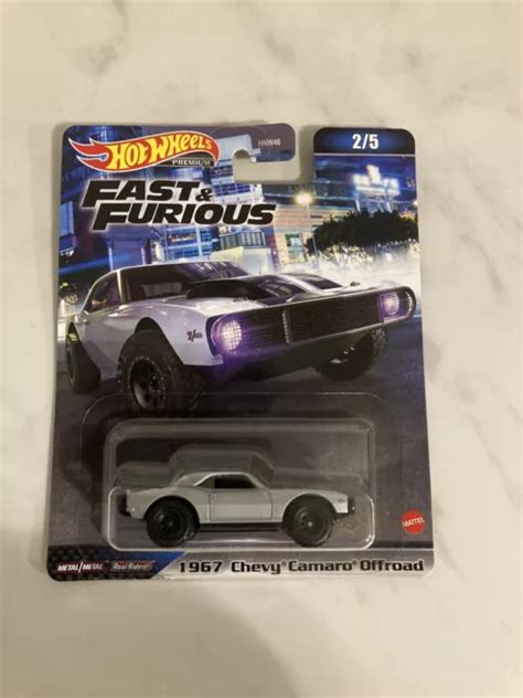 HOT WHEELS FAST Furious 1967 Chevy Camaro Offroad Premium Real Riders 2 5 Neuf EUR 6 92