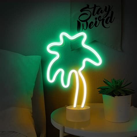 Snapklik.com : Lumoonosity Palm Tree Lights Neon Signs - Coconut Tree Neon Light For Bedroom ...