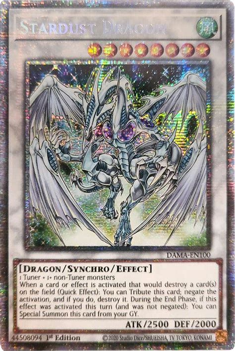 Stardust Dragon Starlight Rare Dawn Of Majesty Yugioh