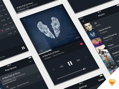 Music Player Ui Kit On Behance