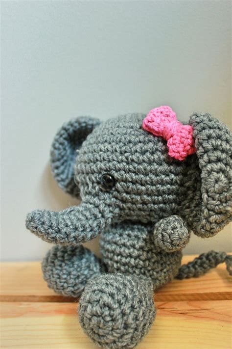 Crochet Baby Elephant Stuffed Animal Amigurumi Toy or Photo - Etsy