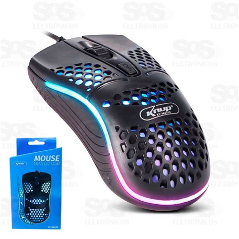 Mouse Óptico USB Fio Knup KP MU010