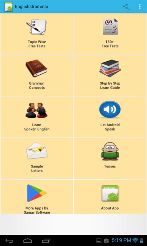 English Grammar Learn And Quiz Apk Para Android Descargar