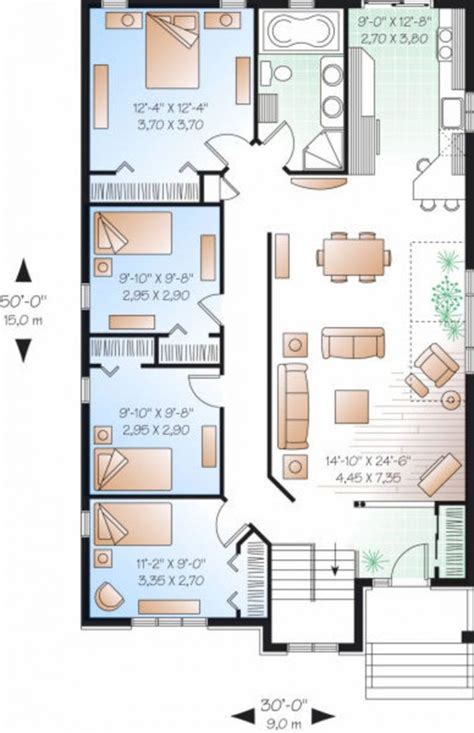 Planos De Casas De 1 Piso Y 2 Habitaciones