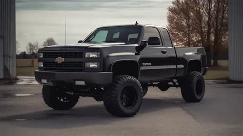 Chevy Silverado 1500 Supercrew With Lifted Suspension Background Pictures Of Lifted Trucks