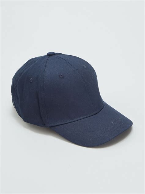 Casquette En Toile Bleu Kiabi