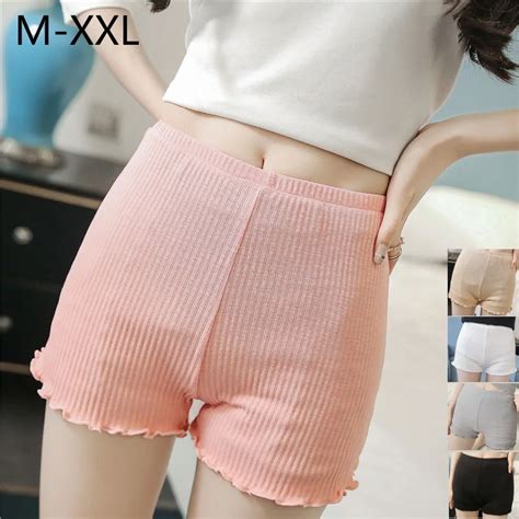 New Sexy Breathable Cotton Women Plus Size Safety Shorts Pants Cotton