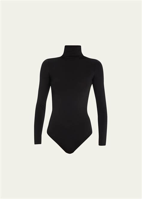 Wolford Colorado Shimmer Turtleneck Bodysuit Bergdorf Goodman