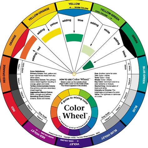 Printable Color Wheel Free