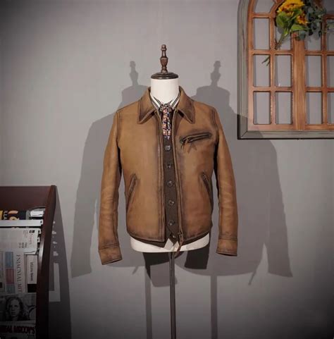 YR! винтажная кожаная куртка 1930s Rider | AliExpress