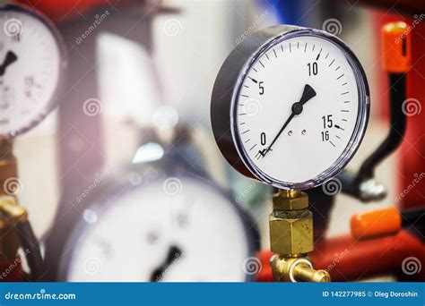 Pressure Gauge Fittings And Valve Pipes And Adapters Plumbing Fixtures Stock Image Image Of