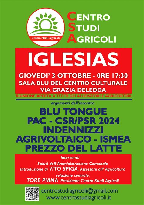 Questo pomeriggio dalle 17 30 a Iglesias si parlerà di PAC