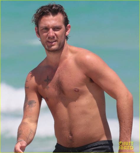 Alex Pettyfer Goes Shirtless At The Beach In Miami Photo