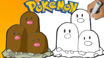 Como Dibujar A Dugtrio POKEMON YouTube