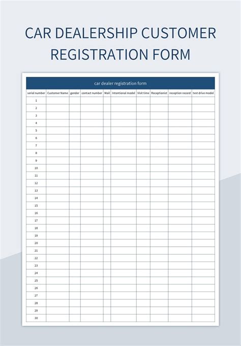 Free Car Dealership Templates For Google Sheets And Microsoft Excel