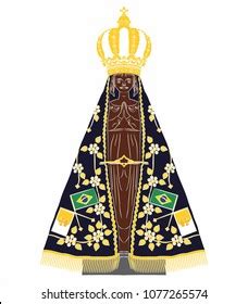 Our Lady Aparecida Nossa Senhora Aparecida Stock Vector Royalty Free