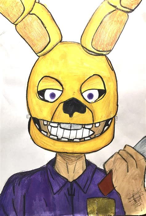 William Afton X Springbonnie Head Rfivenightsatfreddys