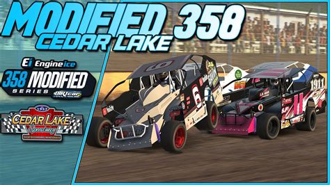 358 Modified Series Cedar Lake Speedway Iracing Dirt Youtube