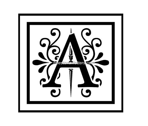 Monogram Stencil Letters Archives Free Stencil Letters