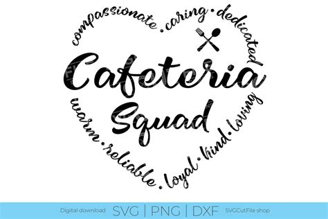 Cafeteria Squad Svg Lunch Lady Svg Cafeteria Worker Lunchlady Svg