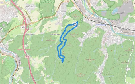 Circular Route A Holthauser Hangweg Hiking Trail Hagen Nordrhein