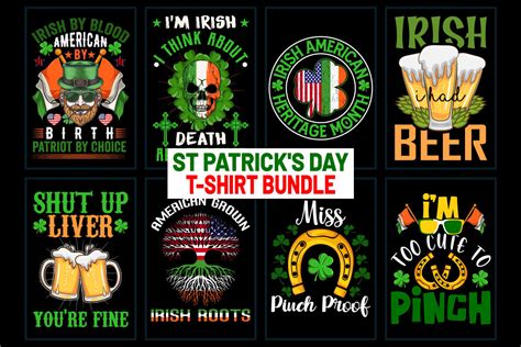 St Patrick S Day T Shirt Design Bundle Let The Shenanigans Begin St