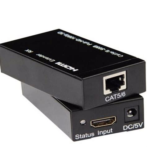 Hdmi Extender M Ft Over Single Cat E Hdmi Input Output Over Lan