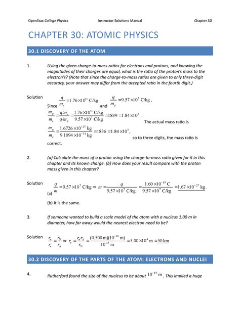 Bt Vldc 3 Ch30 Description Chapter 30 Atomic Physics 30 Discovery