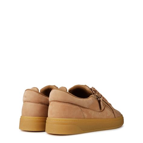 Giuseppe Zanotti Suede Gum Sole Trainers Men Beige Suede Flannels