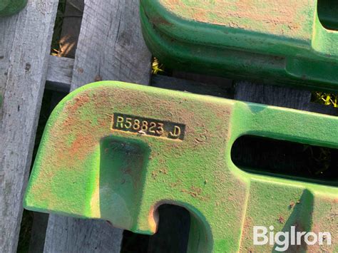 John Deere Suitcase Weights Wmounting Bracket Bigiron Auctions